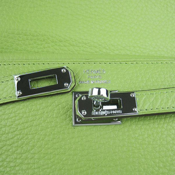 High Quality Hermes Kelly Long Clutch Bag Green H009 Replica - Click Image to Close